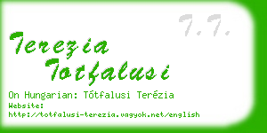 terezia totfalusi business card